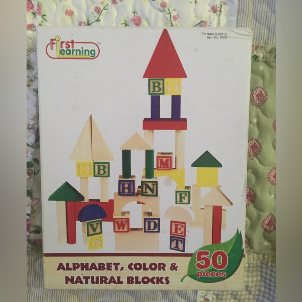 Alphabet Building Blocks Set - Multicolor